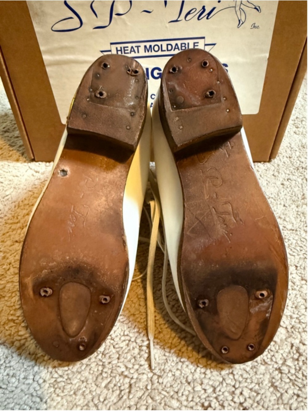 SP Teri Pro-Teri Figure Skating Boots Size 1.5 A Narrow Boots Only - Picture 6 of 6